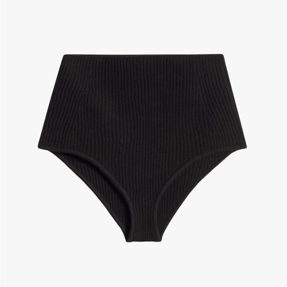 Mara Hoffman Black High-Waisted Shorts
